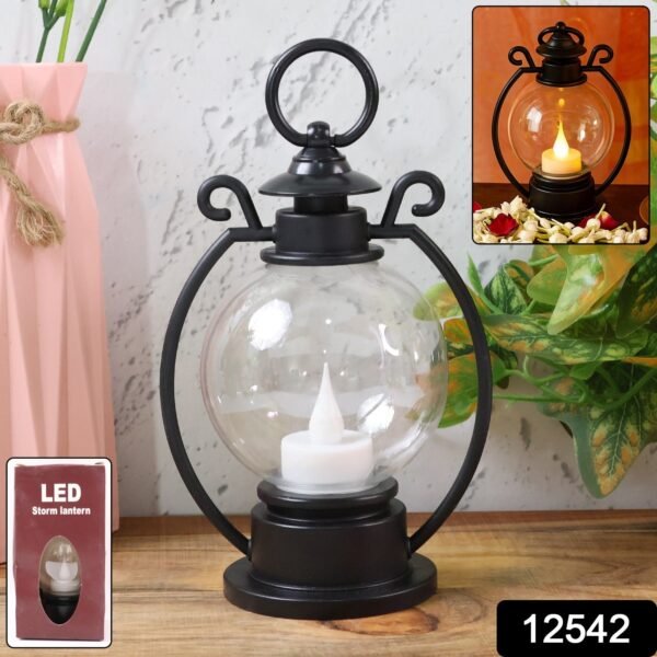 LED Storm Lantern – Vintage Vintage Style Warm Flickering Light