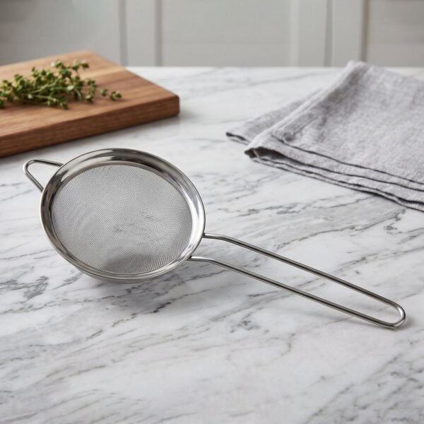 Stainless Steel Tea Strainer – Fine Mesh for Perfect Brewing