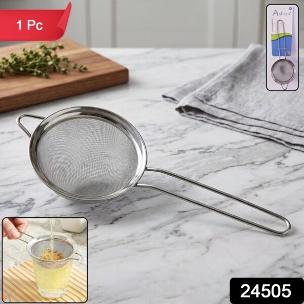 Stainless Steel Tea Strainer – Fine Mesh for Perfect Brewing