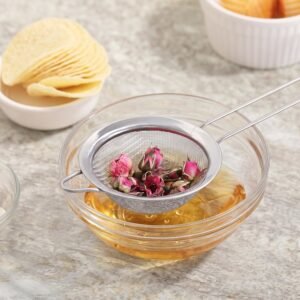 Stainless Steel Tea Strainer – Fine Mesh for Perfect Brewing