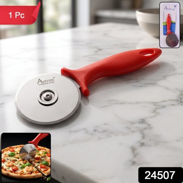 Stainless Steel Pizza Cutter – Sharp Slicer with Comfortable Handle