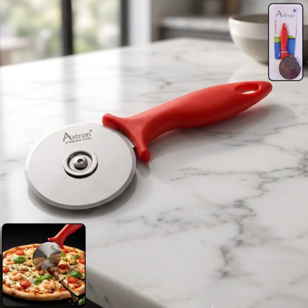 Stainless Steel Pizza Cutter – Sharp Slicer with Comfortable Handle