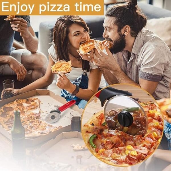Stainless Steel Pizza Cutter – Sharp Slicer with Comfortable Handle