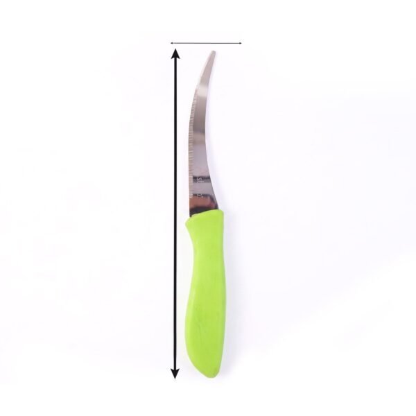 Kitchen Utility Knife – Sharp, Curved Serrated Blade for Precise Cutting