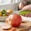 Kitchen Utility Knife – Sharp, Curved Serrated Blade for Precise Cutting