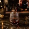 Printed Quote Stemless Glass Tumbler - Fun & Elegant Drinkware