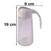 Glass Oil Dispenser Bottle with Auto Open Close Spout Lid and Easy Handle (1 Pc)