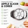 Apple Shape Stainless Steel Apple Slicer & Corer – Effortless Fruit Wedges