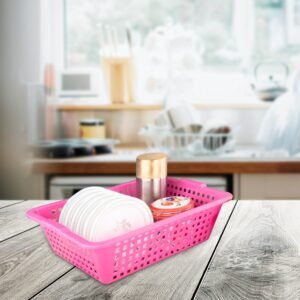 Cane Fruit Basket – Round Handwoven Storage | Indo Glow