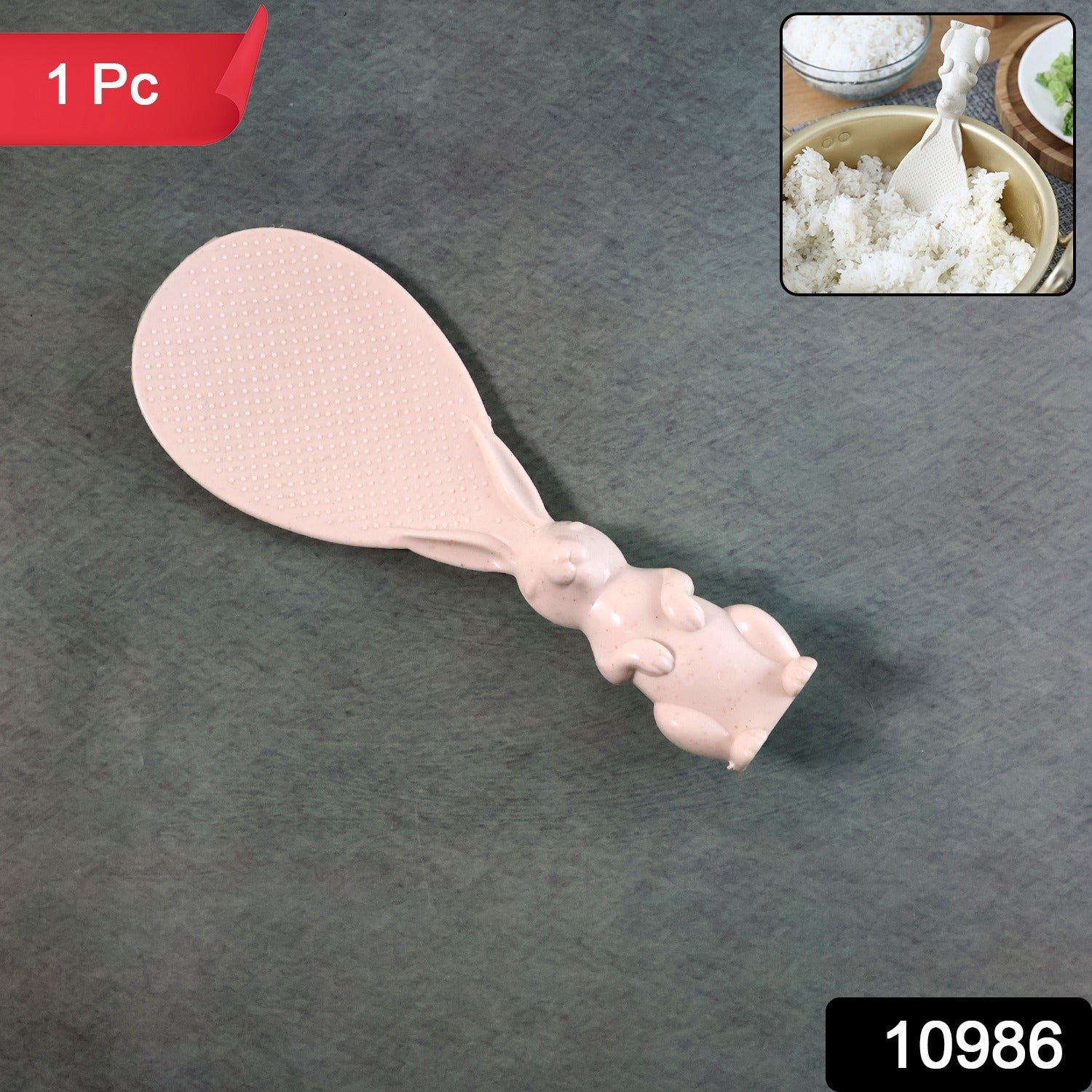 Bunny Handle Rice Serving Spoon – Non-Stick & Ergonomic Grip
