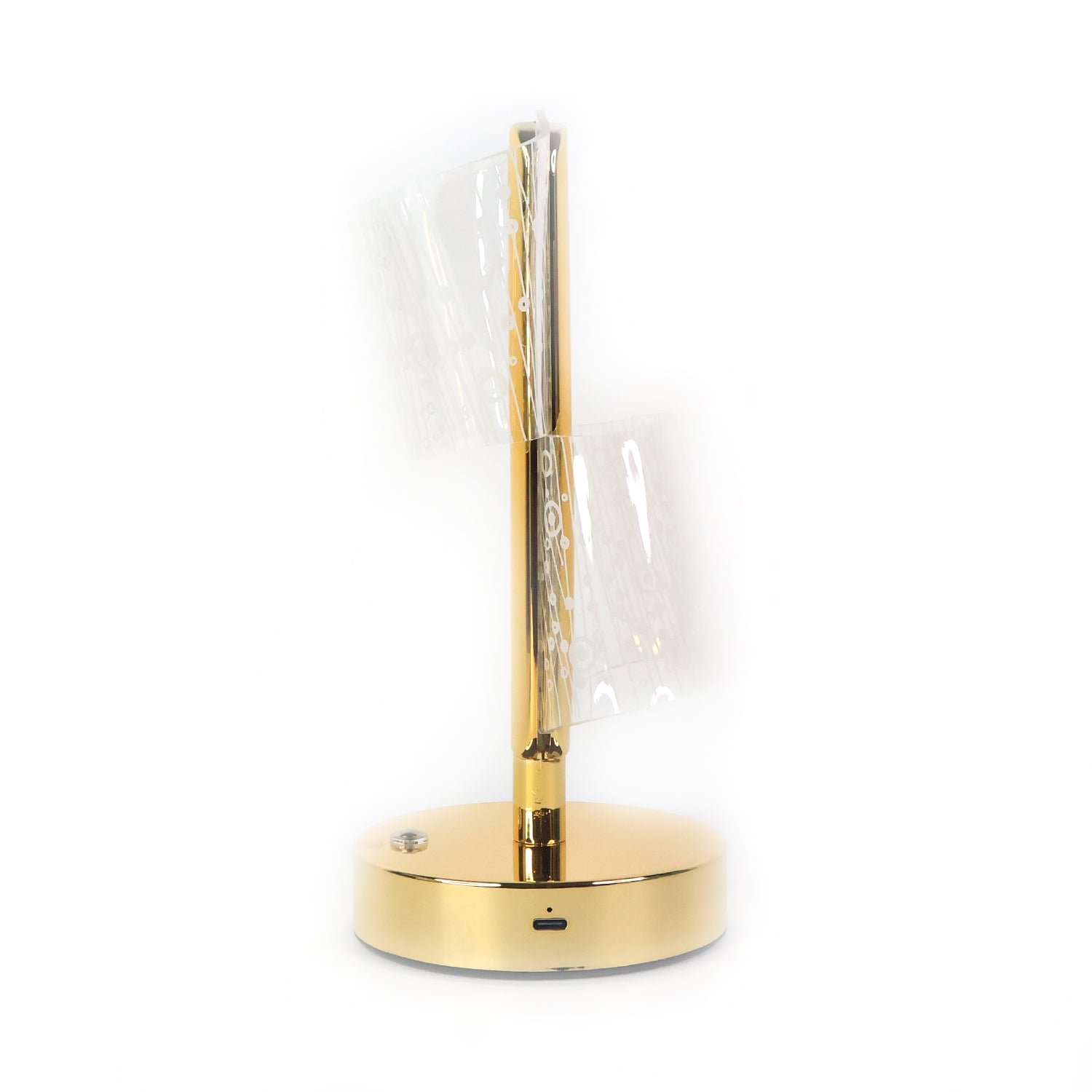 Crystal LED Double Shade Table Lamp – Elegant Home Lighting