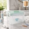 Plastic Medicine Storage Box – Secure Locking & Portable Design