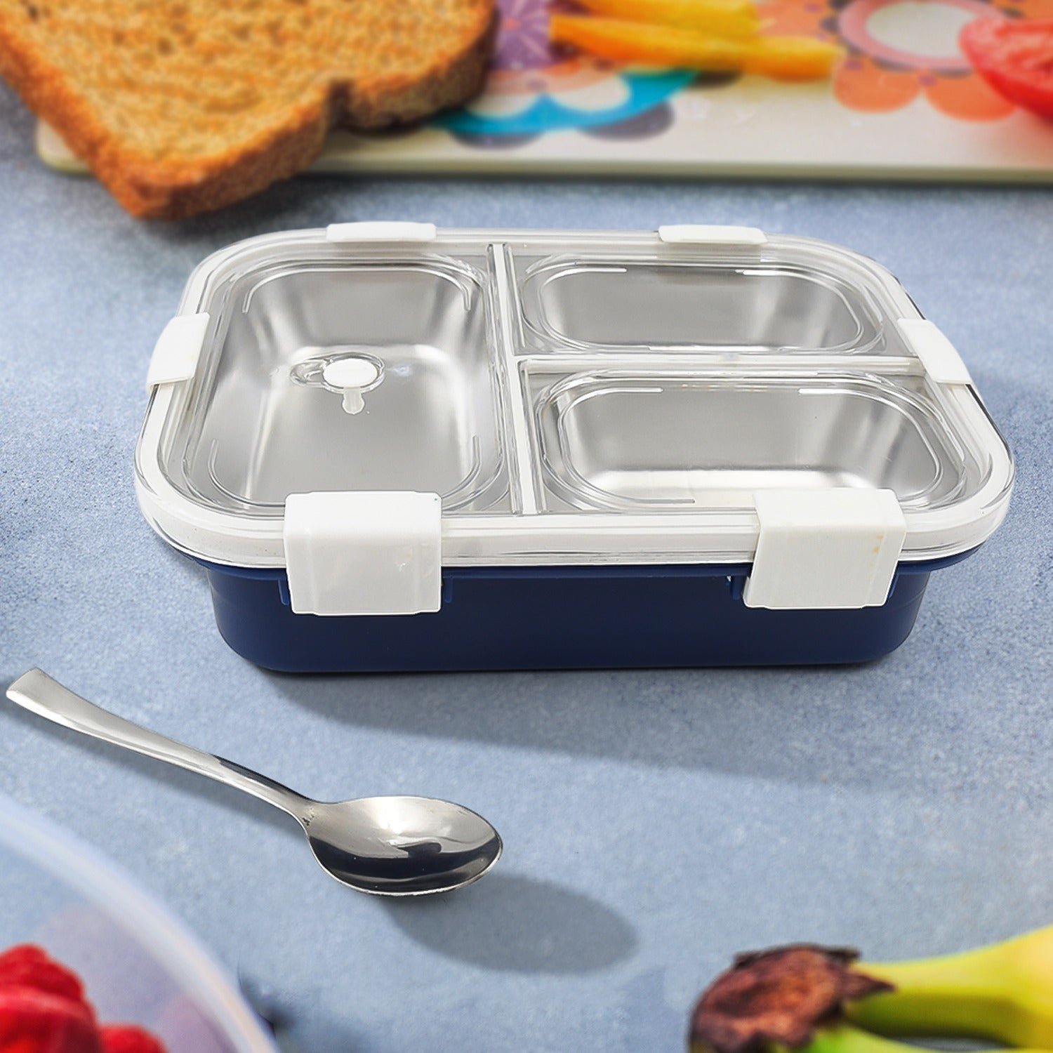 Insulated Lunch Box – 3-Compartment Stainless Steel | Lunchie Bunchie