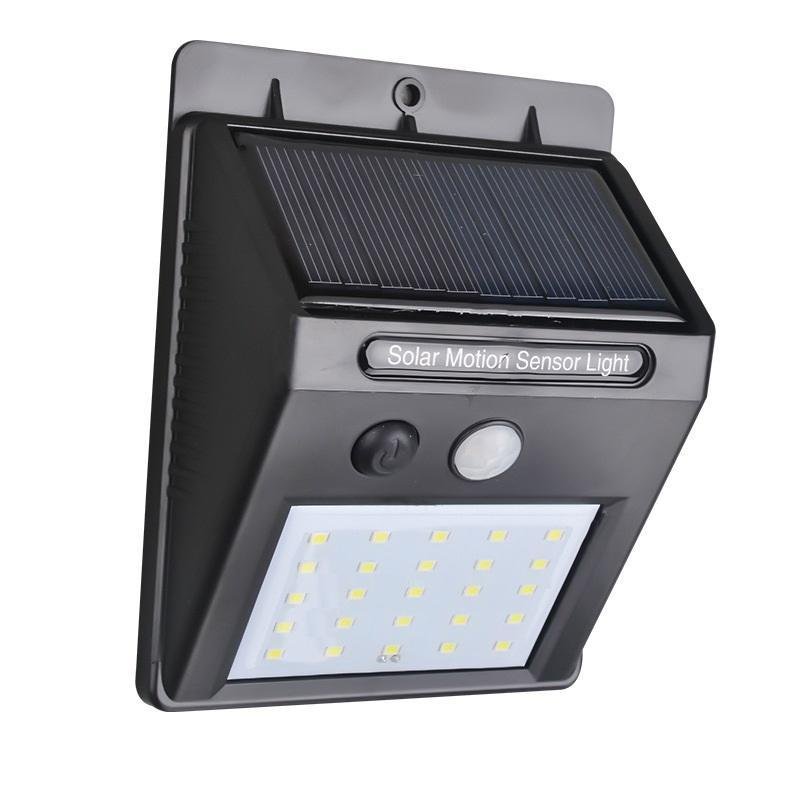 Solar Security LED Light – 30-LED Outdoor Wall | AutoSafeo
