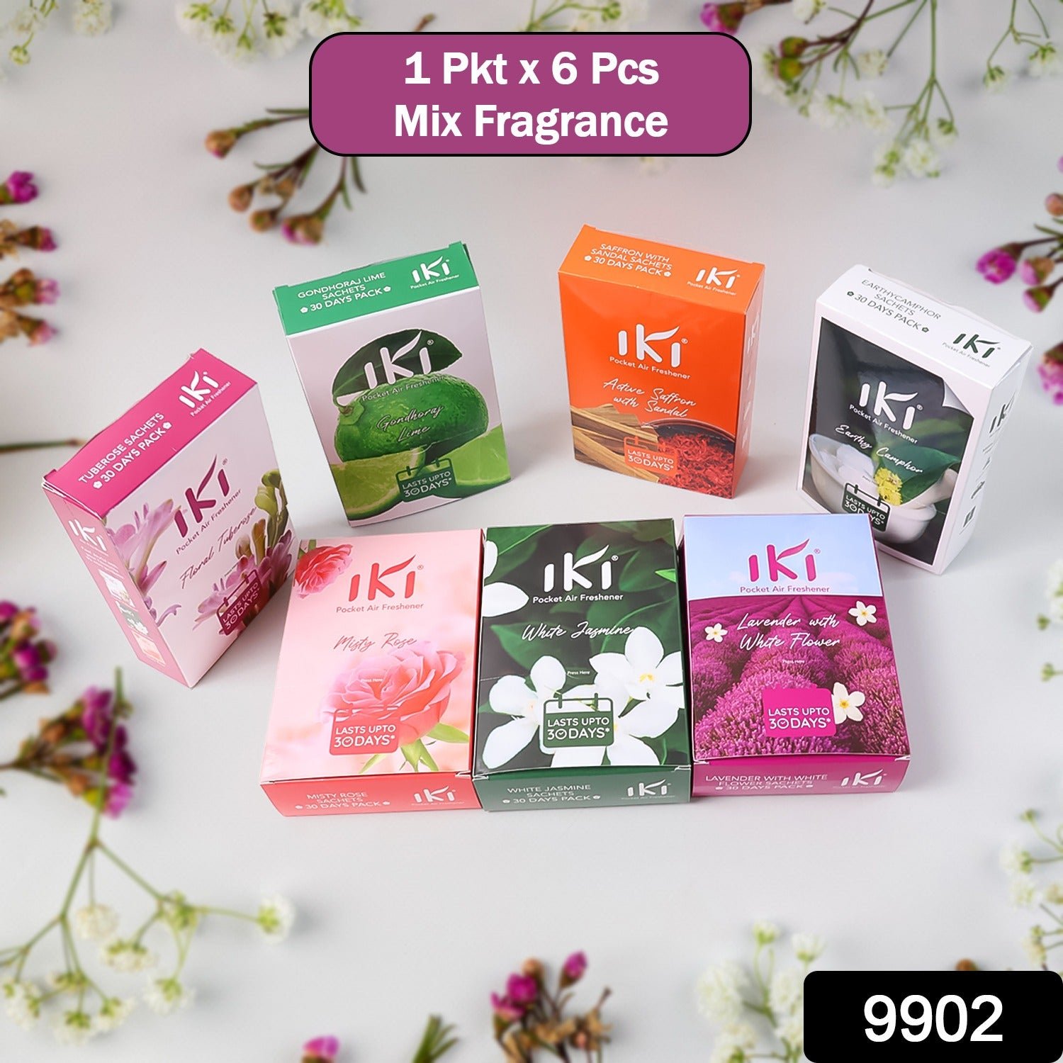 Pocket Air Freshener Mix – 6 Assorted Long-Lasting Scents