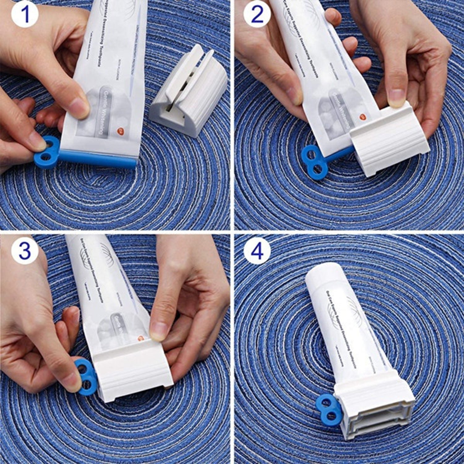 Toothpaste Squeezer – Efficient Tube Roller with Stand | BrushedUp