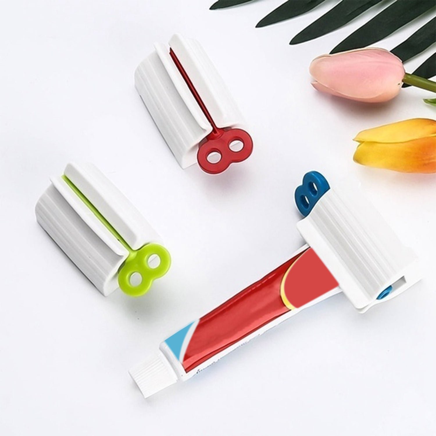 Toothpaste Squeezer – Efficient Tube Roller with Stand | BrushedUp