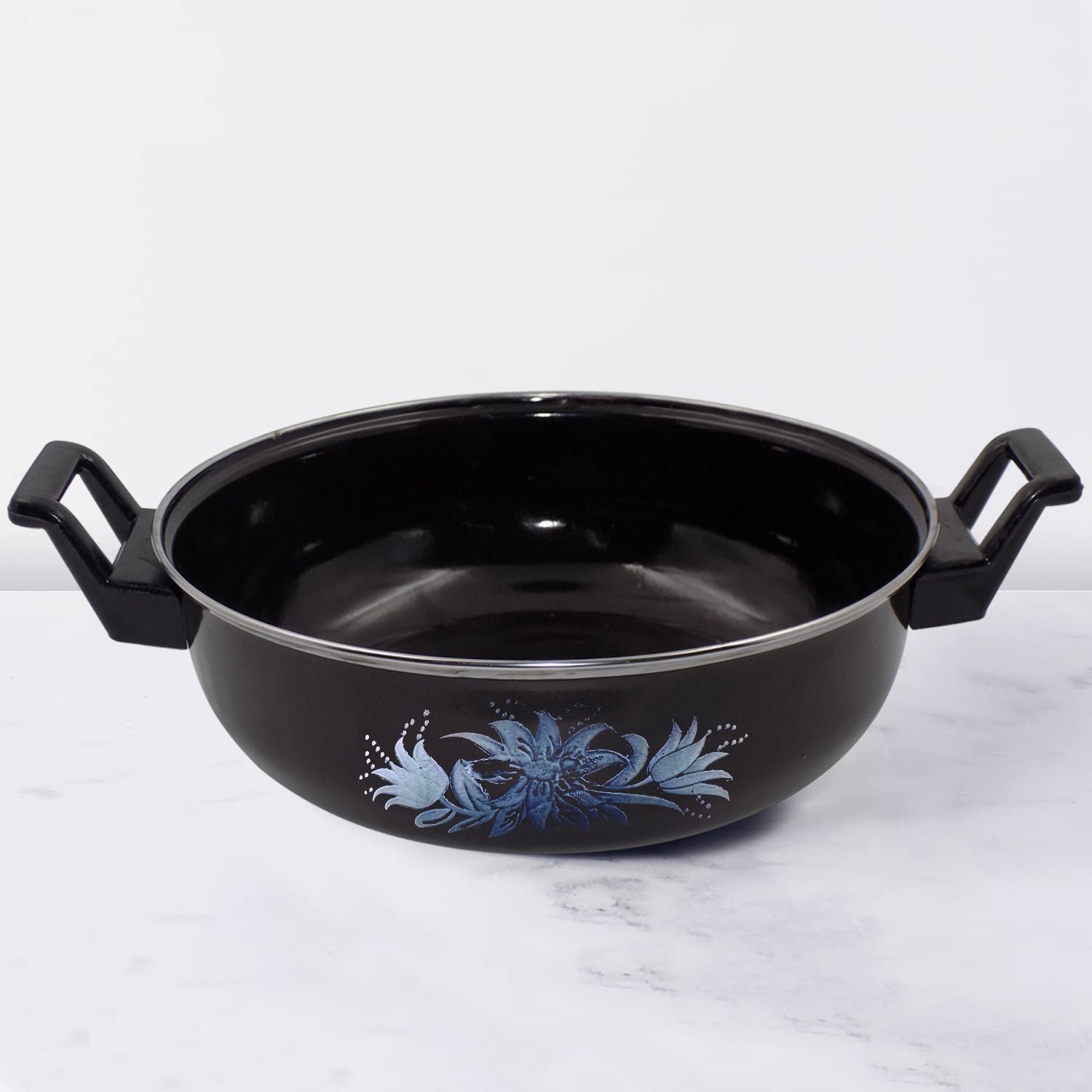 Cast Iron Kadai – Traditional 14 Inch Durable Pan | Indo Glow