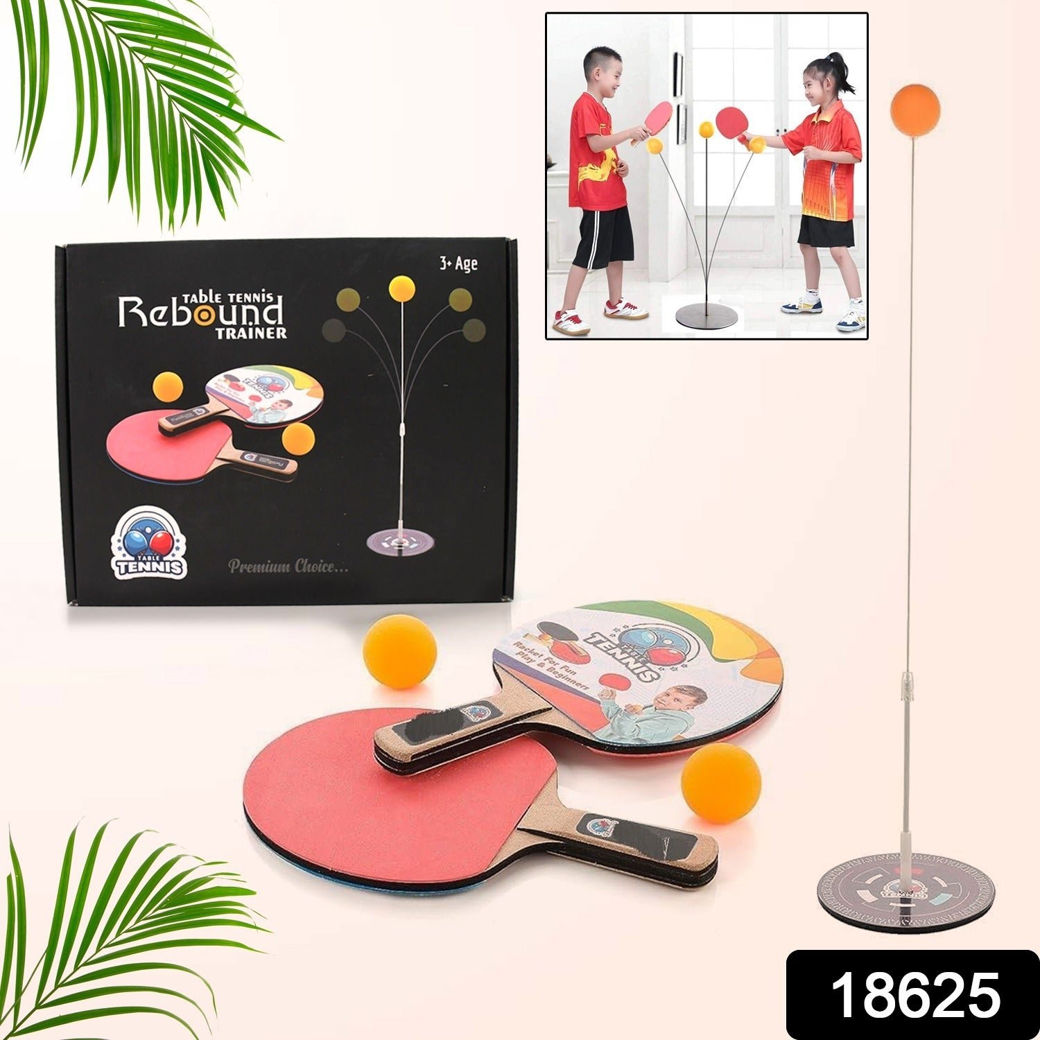 Table Tennis Trainer Set – Portable Wiff Waff for Self Training