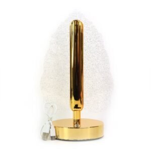 LED Crystal Table Lamp – Elegant Leaf Design with USB Power
