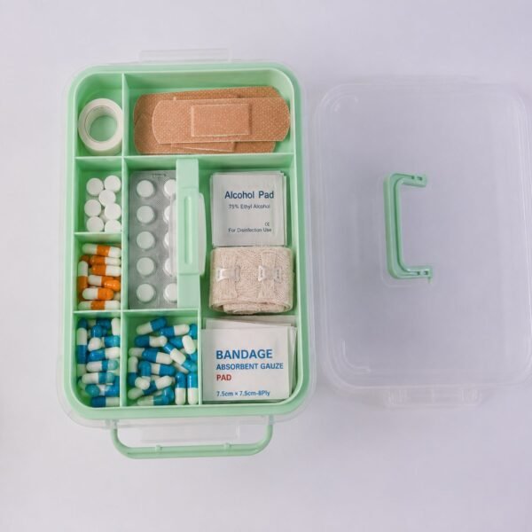 Plastic Medicine Storage Box – Secure Locking & Portable Design