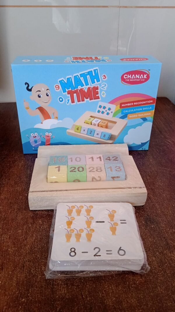 Wooden Math Game for Kids – Early Learning Educational Toy | Aditi