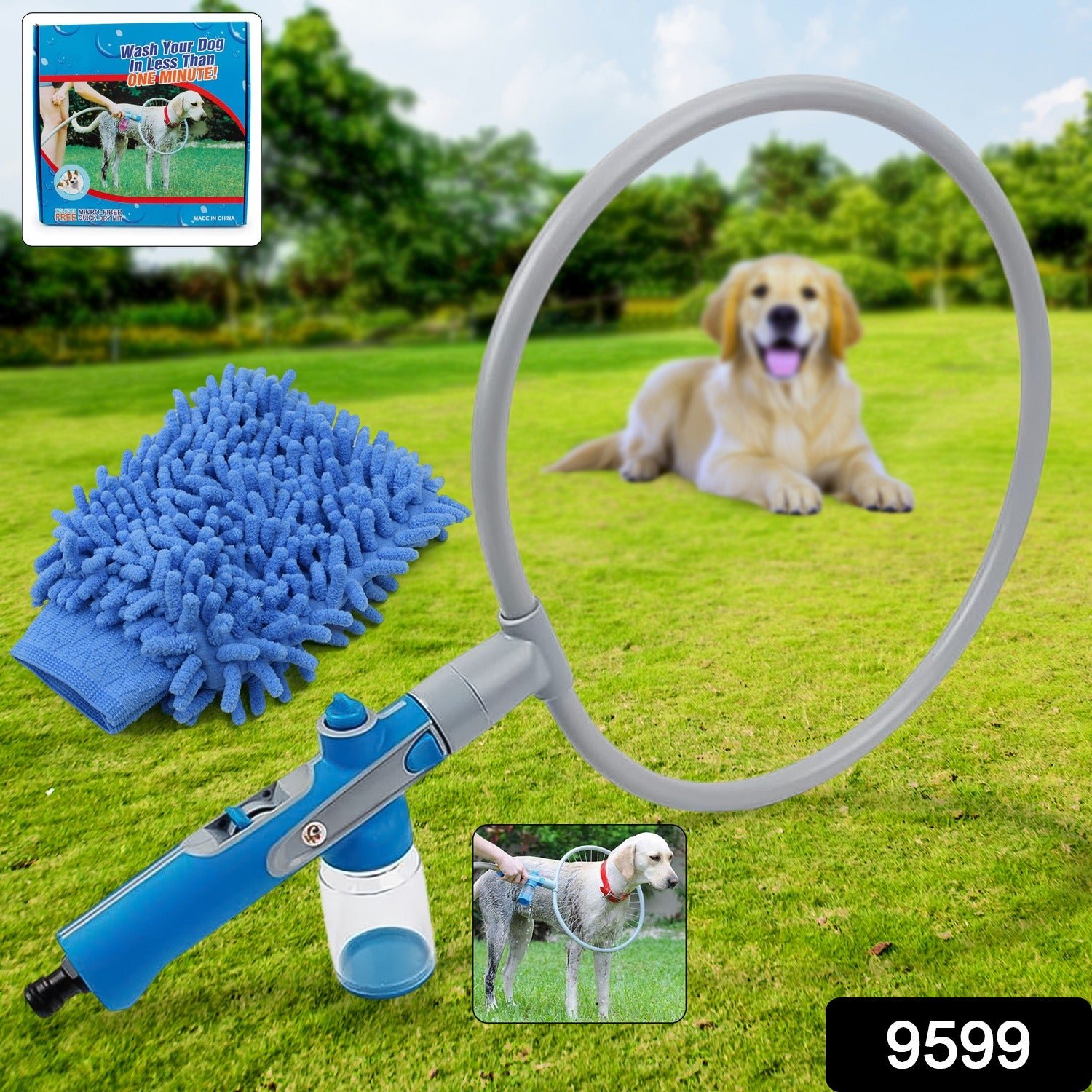 Pet Shower Sprayer – 360° Cat Dog Grooming Tool | PureBeard