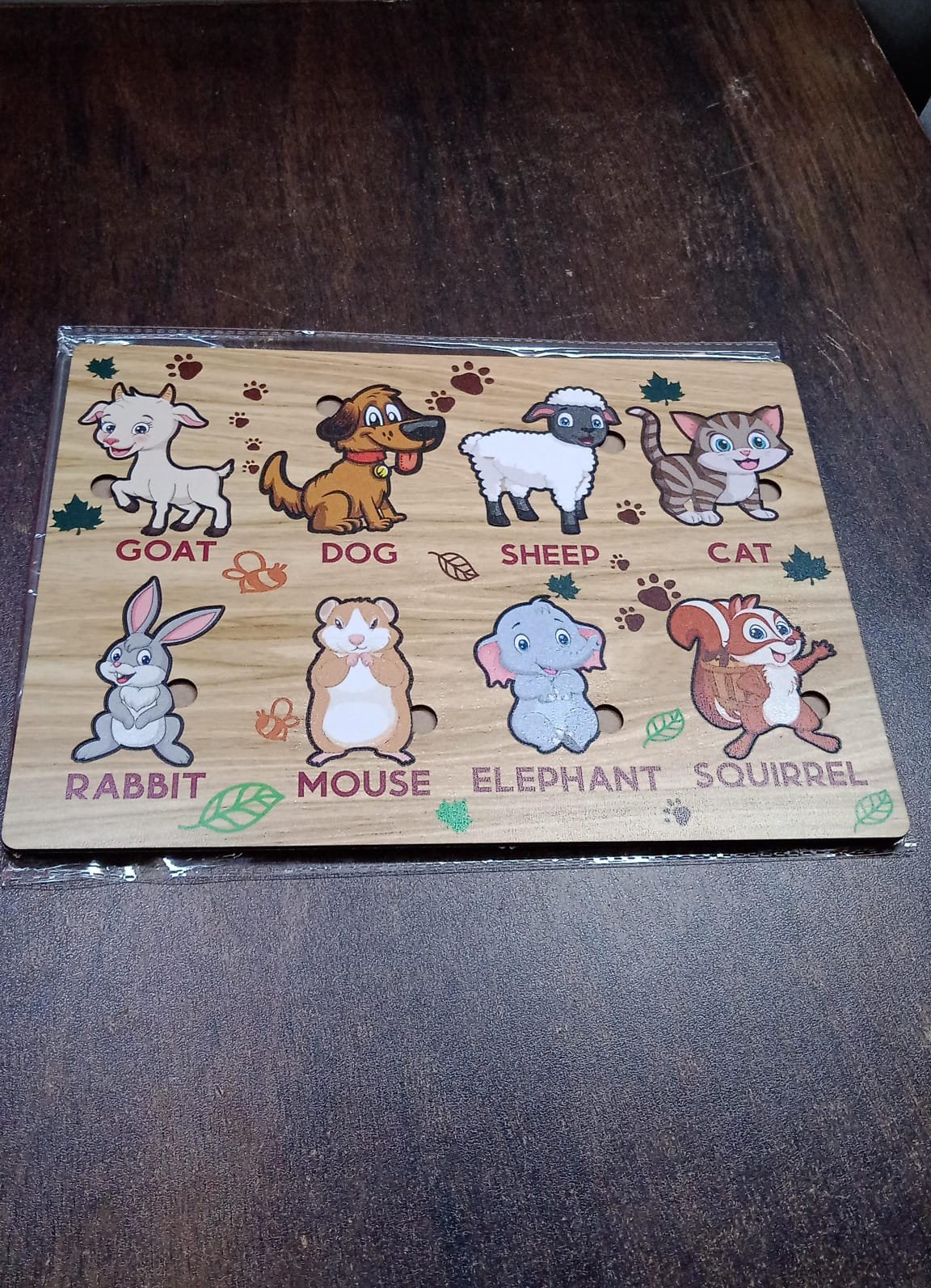 Wooden Animal Puzzle – Educational Learning Board | Inventive Play
