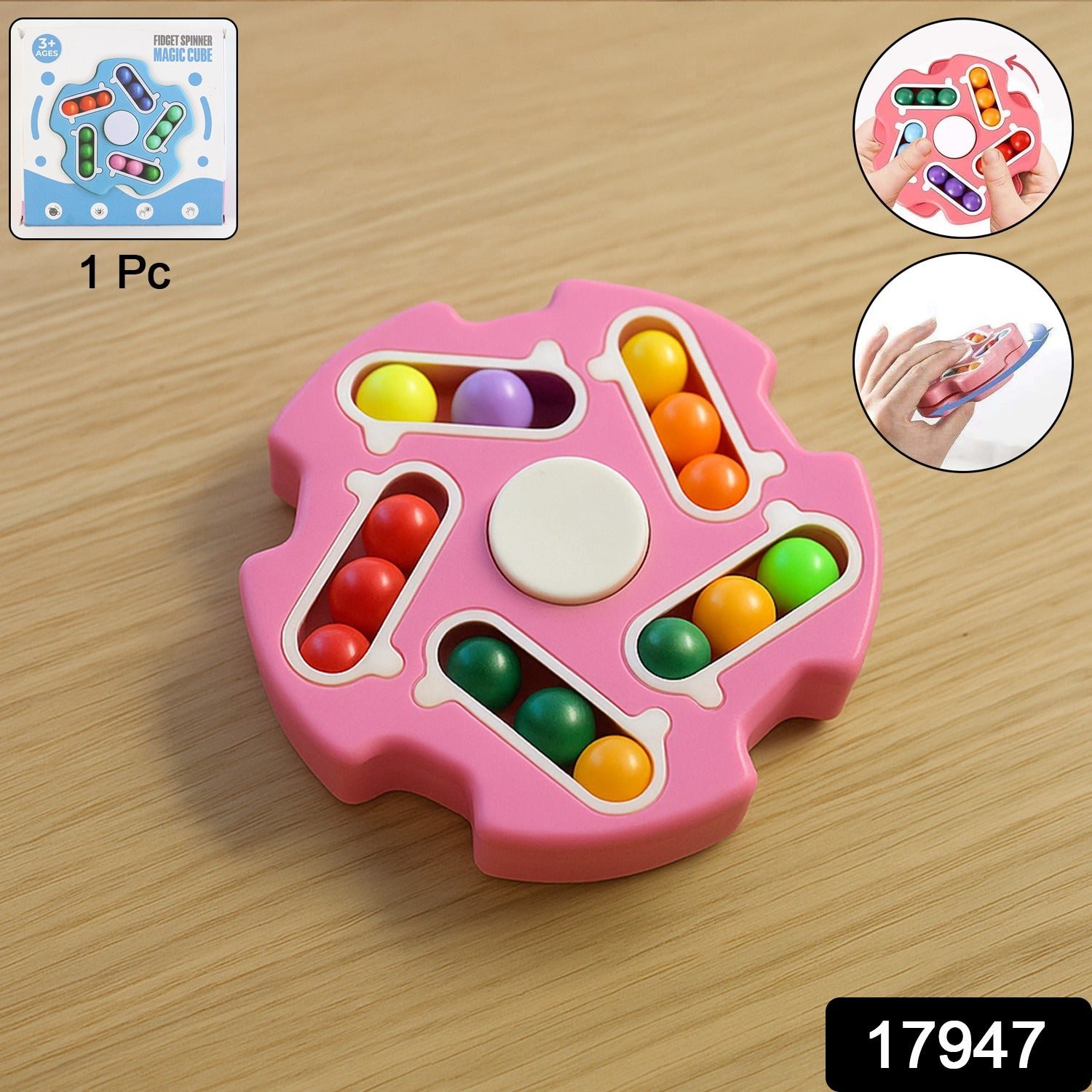 Fidget Magic Cube Spinner Toy – Stress Relief & Focus Enhancer