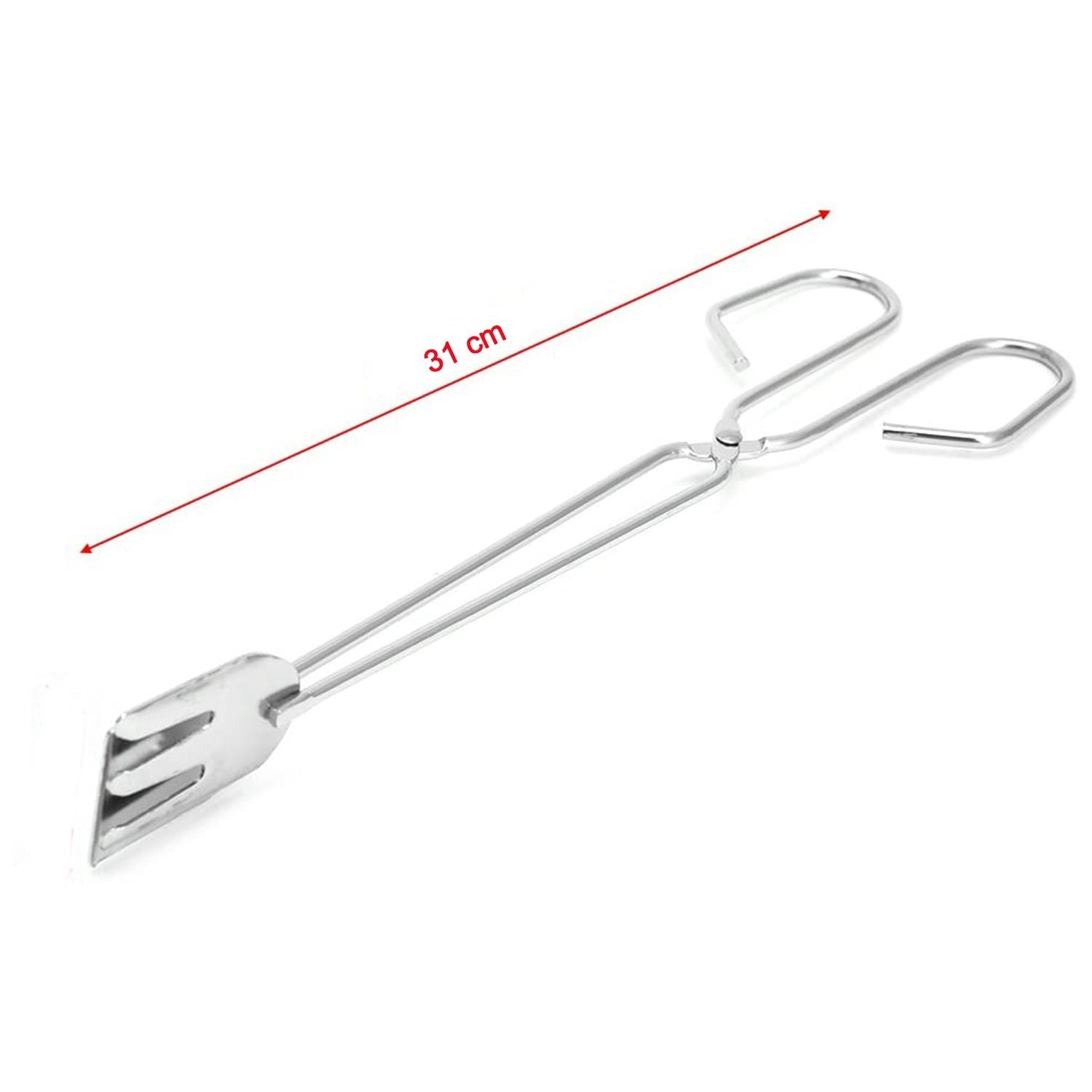 BBQ Tongs – 31cm Multi-Functional Metal | Quickslice