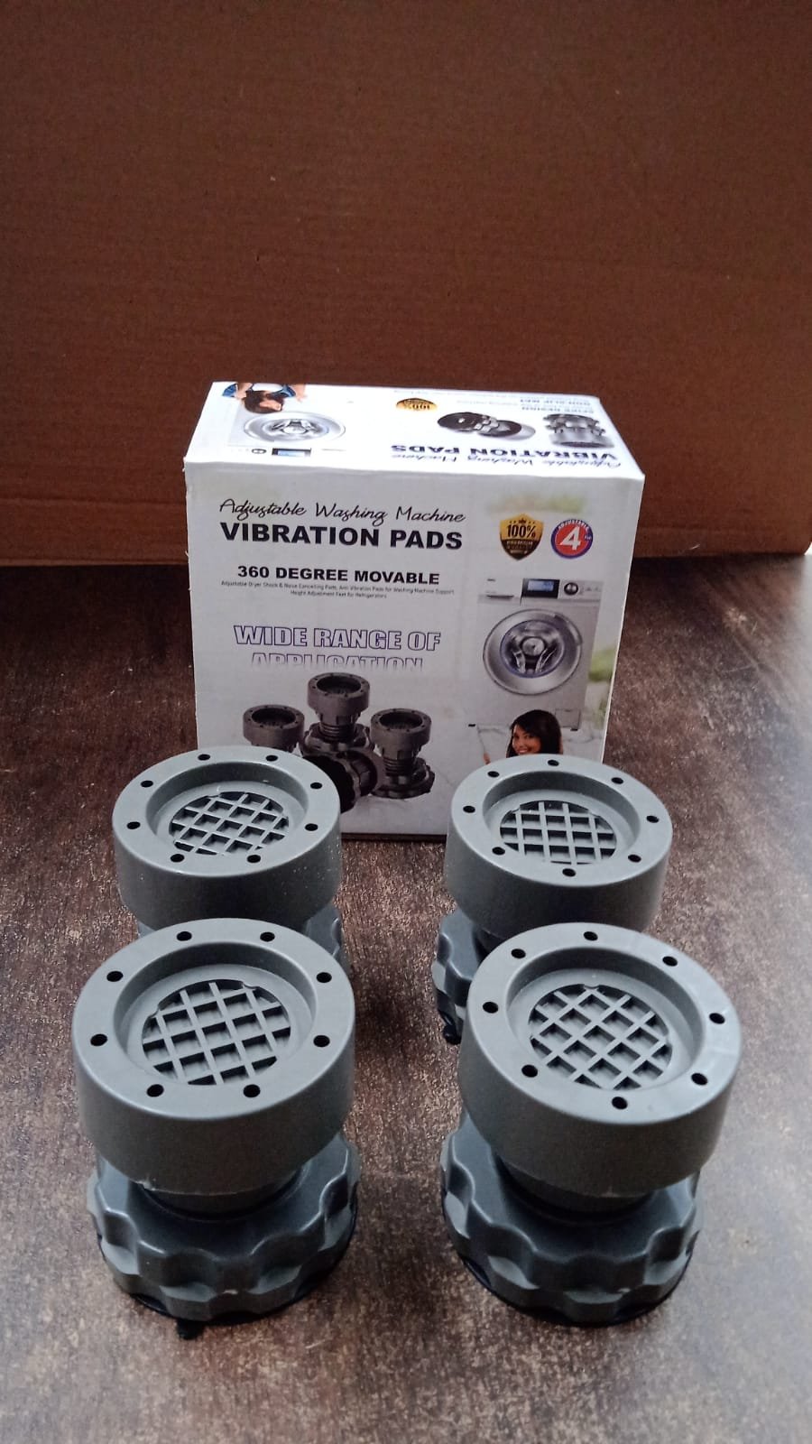 Anti-Vibration Pads for Washing Machines & Refrigerators – Adjustable Height & Stable Base