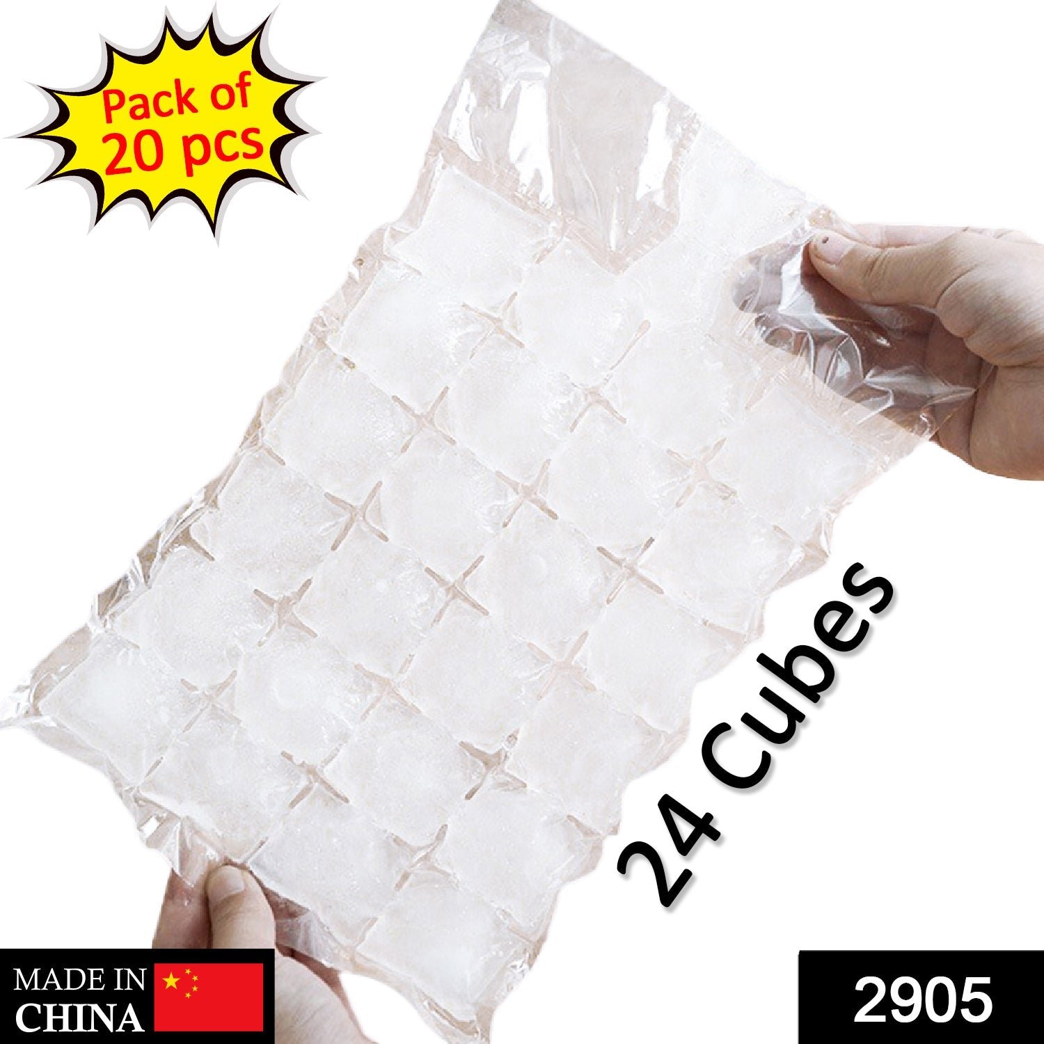 Disposable Ice Cube Bags – Self-Seal, Easy Release | FERVENT