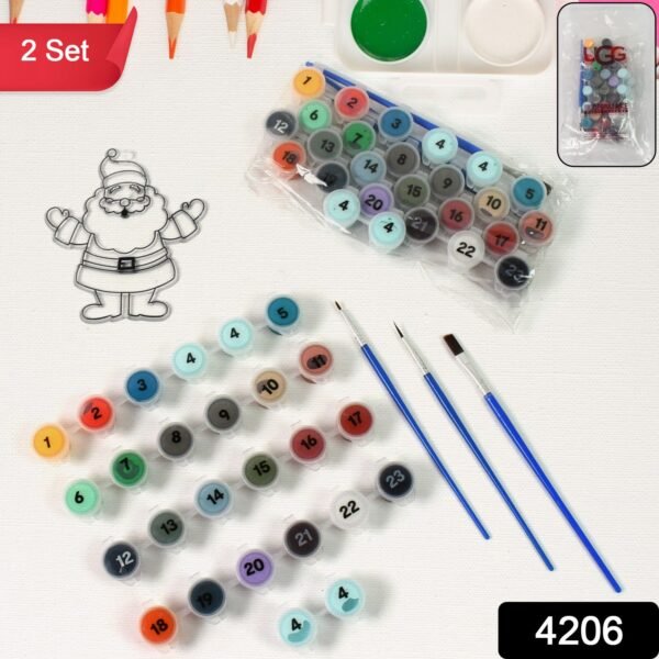 Adult Paint by Number Kit – 2 Set with 24 Colors | Craftily