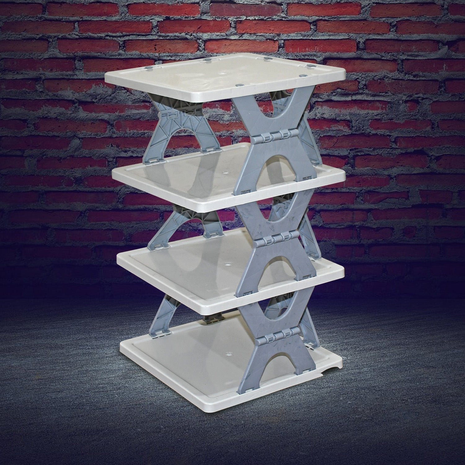 Foldable Shoe Rack – 4-Layer Space-Saving Storage | Organivo