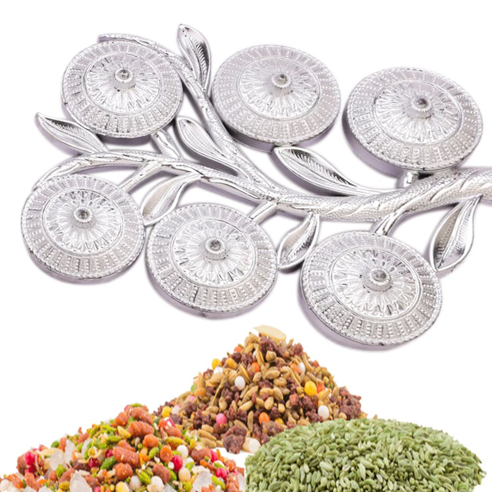 Mukhwas Dani Tray – 6-Compartment Tree Shape Serving | Styleva