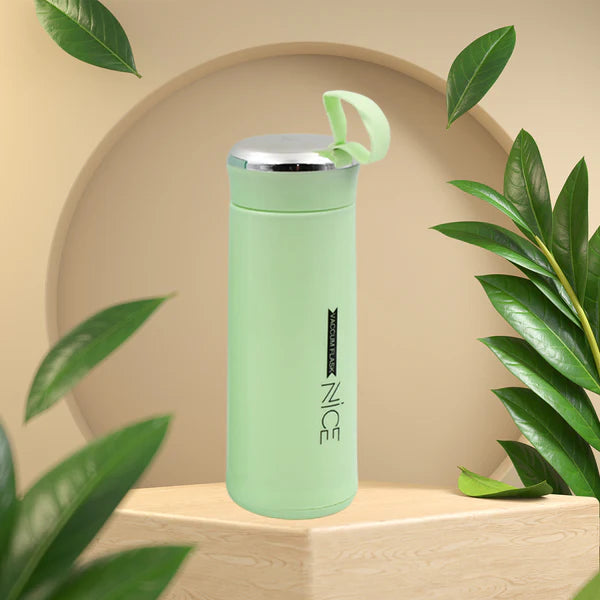 Glass Water Bottle 400ml – Leakproof, Thermal & BPA-Free