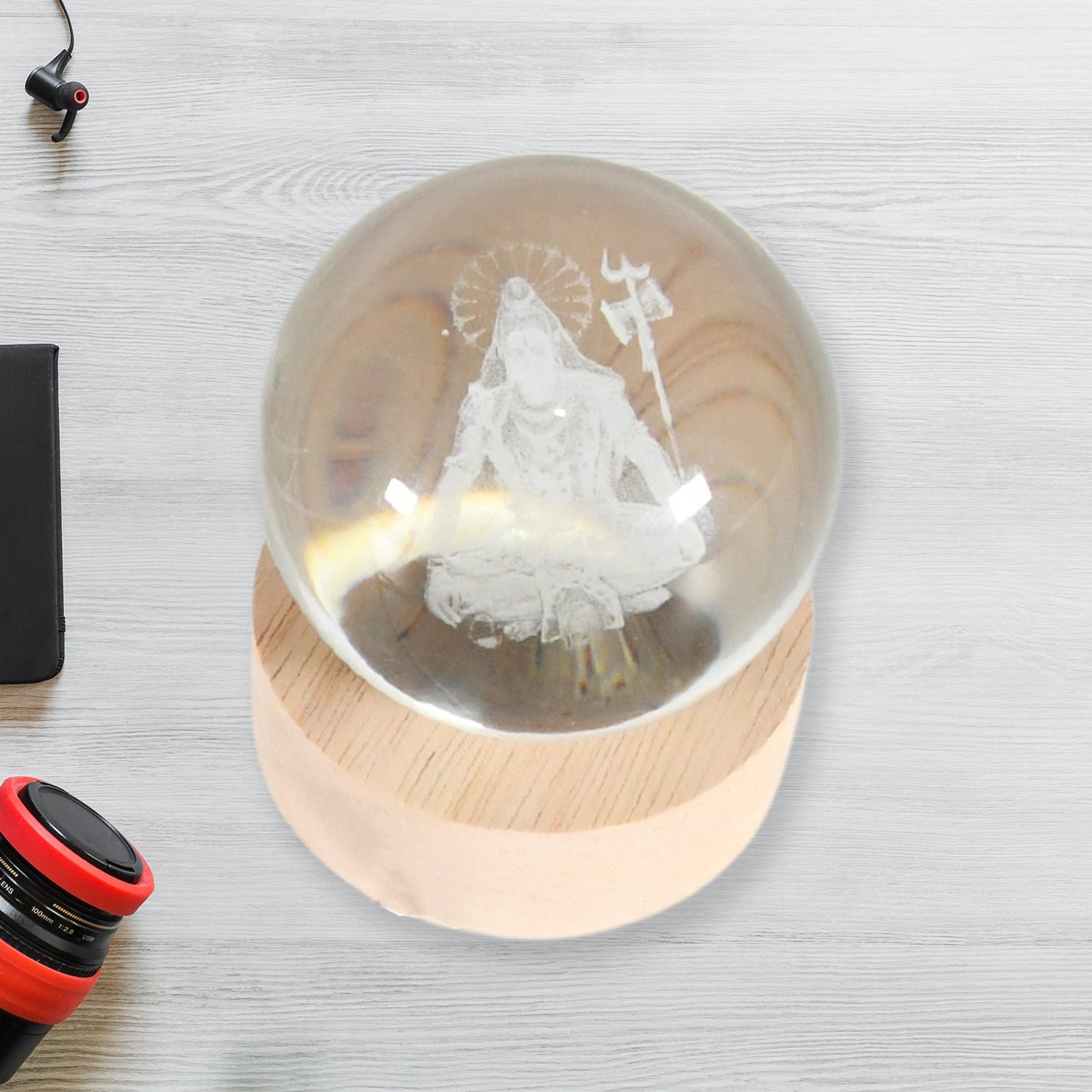 3D Crystal Ball Lamp – Unique Home Decor Night Light |