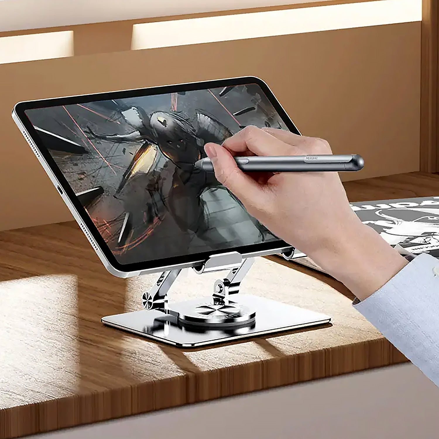 Adjustable Laptop Stand – 360° Rotating Foldable Support | Phonixio