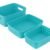 Storage Baskets Set – Food-Grade Plastic, Sky Blue | Organivo