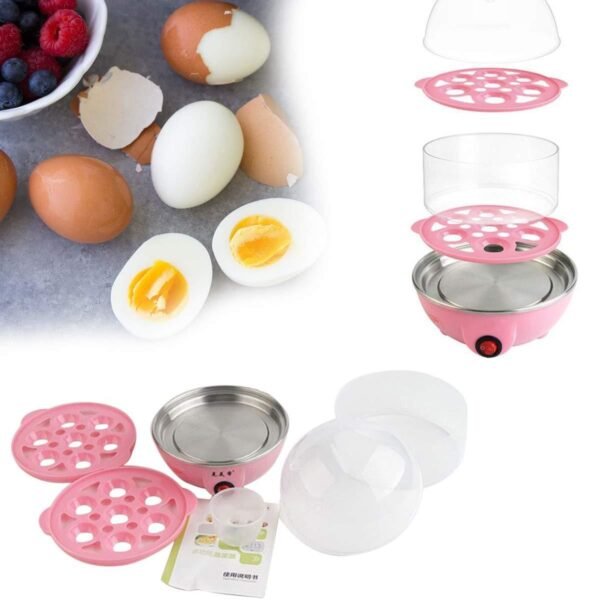 Electric Egg Boiler – 2 Layer Steamer & Poacher |