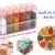 Plastic Spice Jars – Airtight 6-Piece Multicolor Set | Tidy Table