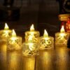 Flameless LED Tealight Candles – Decorative Acrylic | Giftoiza