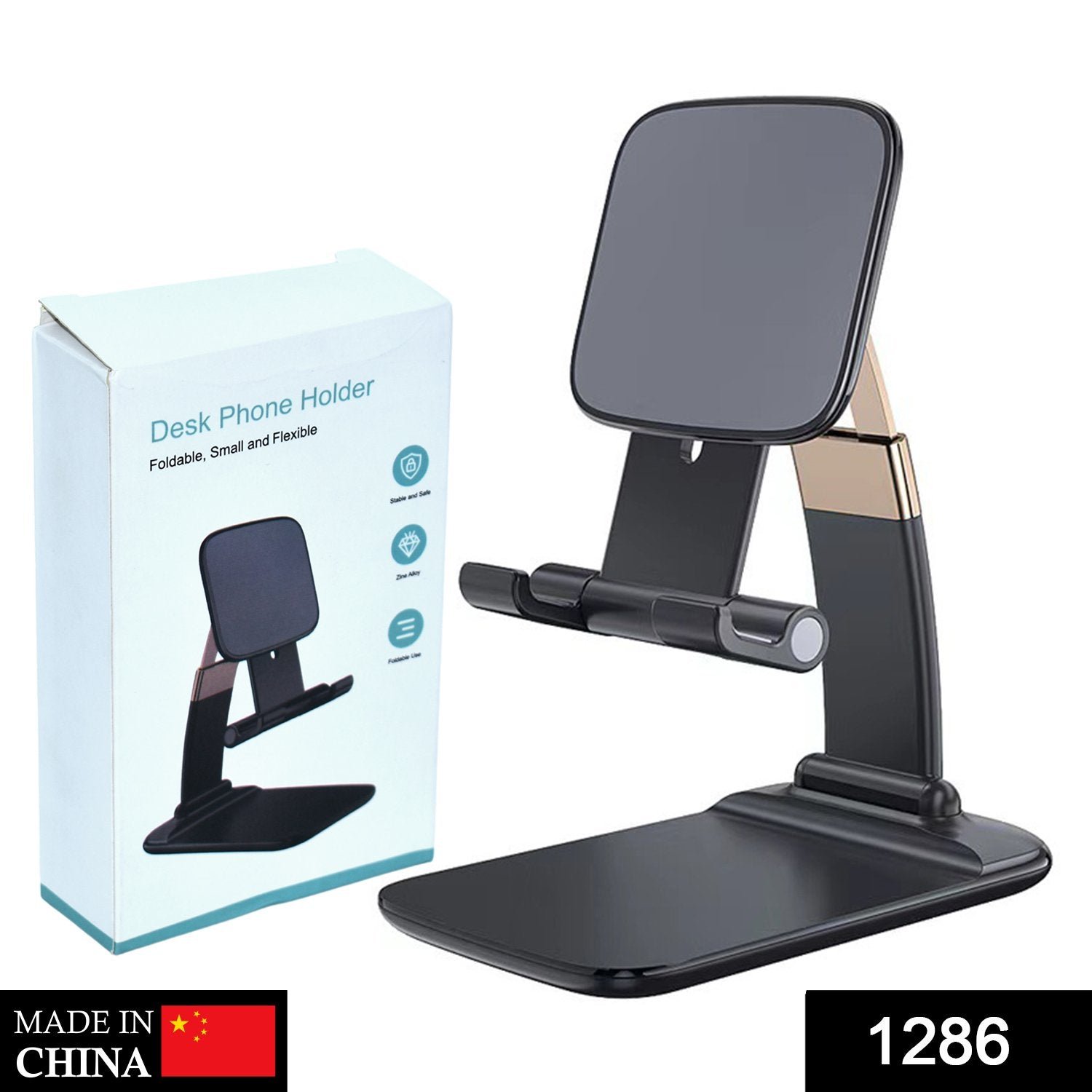 Foldable Phone Holder – Adjustable Desk Stand for Mobiles | PHOBIA