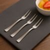 Mini Dessert Fruit Fork Set – Rust-Resistant Reusable Cutlery