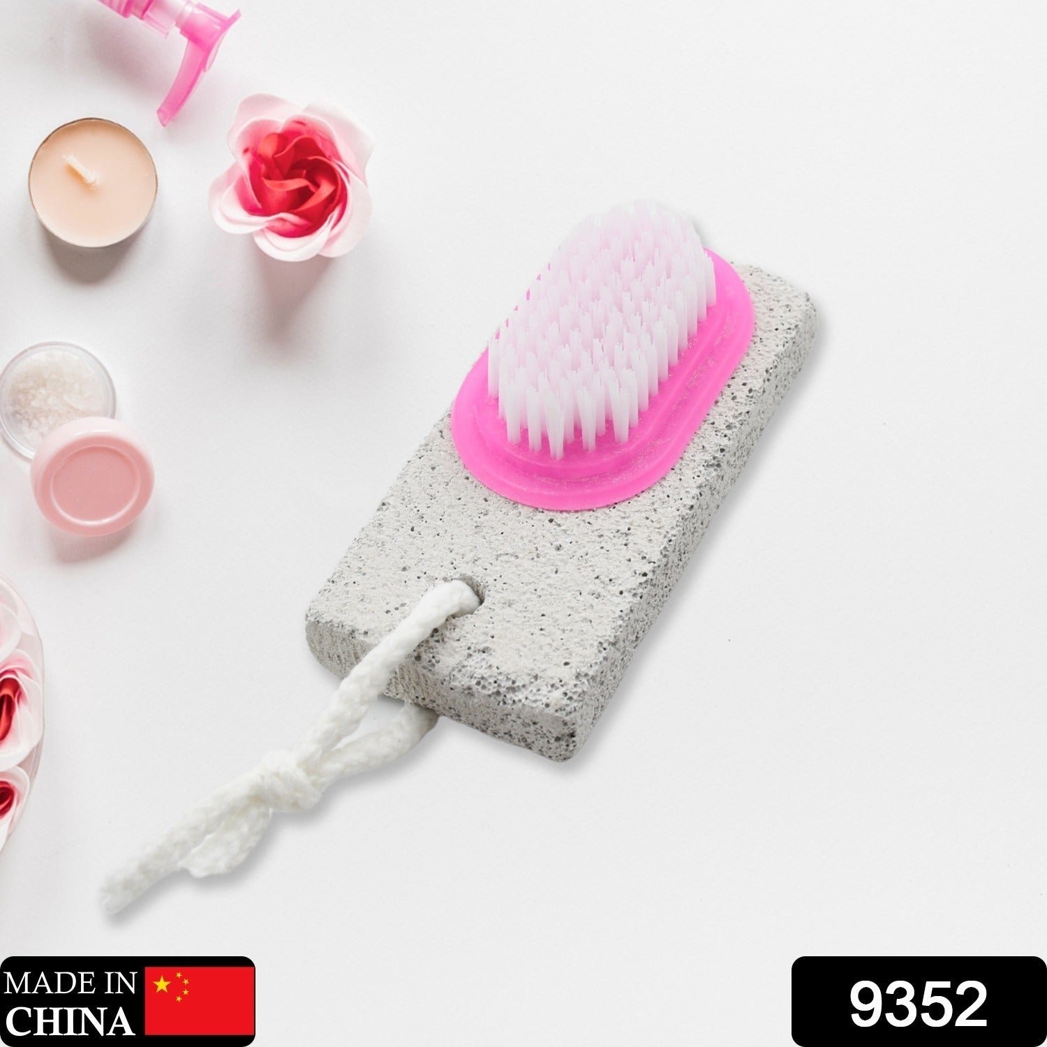 Pumice Stone Foot Scrubber – Dual-Action Brush | XcelCraft