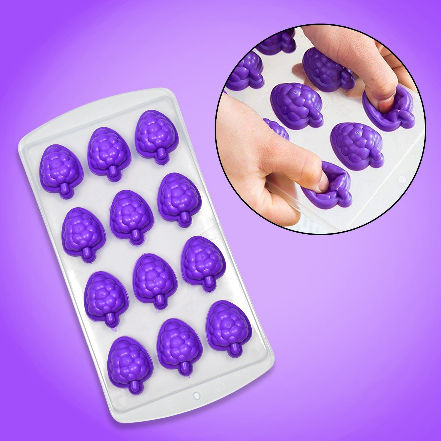 Silicone Ice Cube Tray – Flexible Fruit Shape Mold for Drinks | Indo Glow