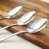 Dining Spoons Set of 3 – Rust-Resistant with Comfortable Grip