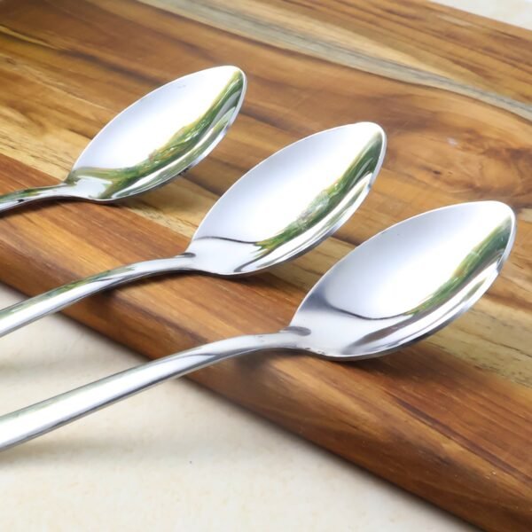 Dining Spoons Set of 3 – Rust-Resistant with Comfortable Grip