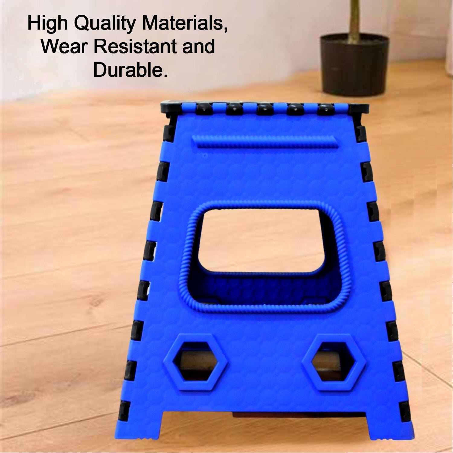 Plastic Step Stool – 18-Inch Foldable, Portable & Strong | Tidy Table