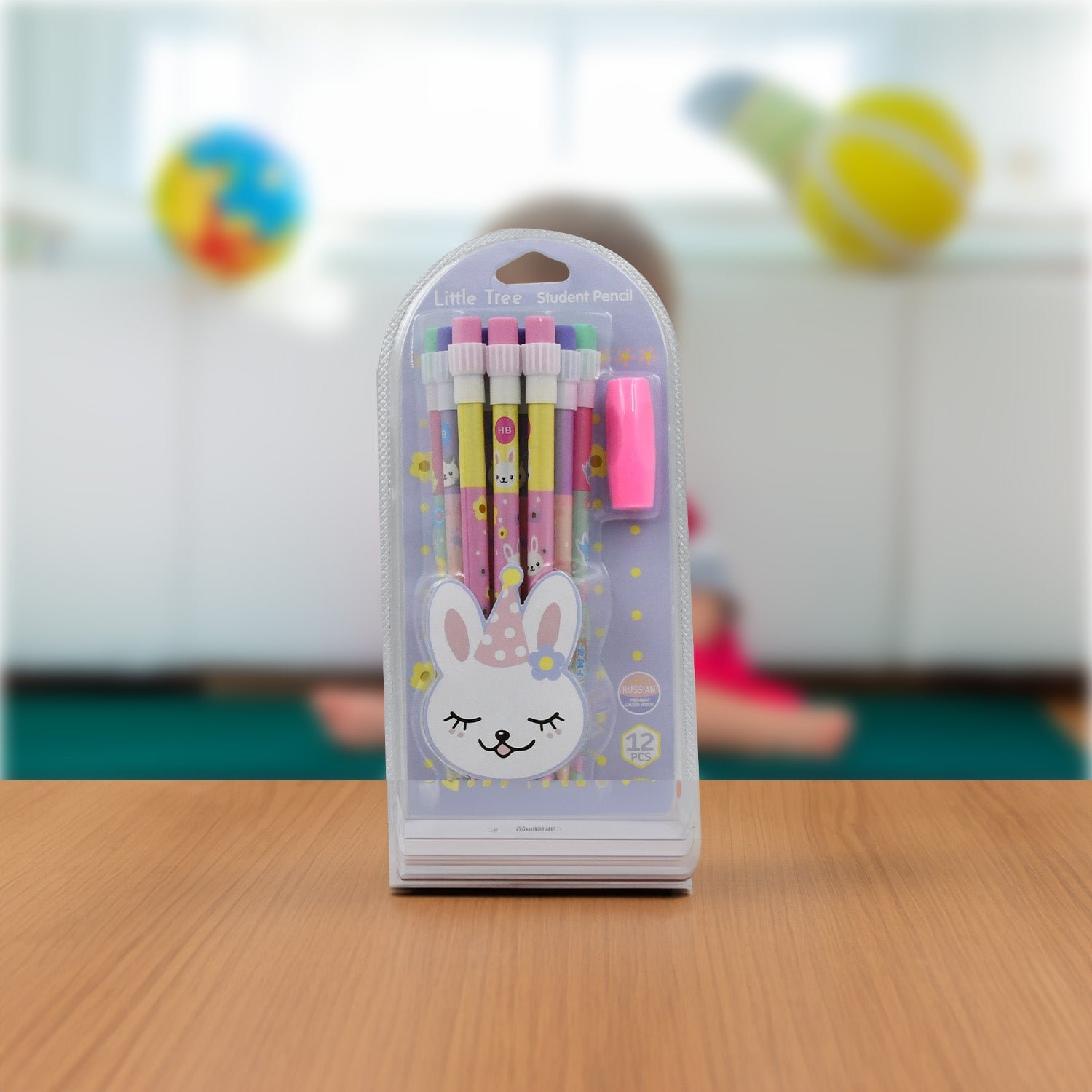 Kids Pencil Set – Cute Animal Design with Sharpener & Eraser | InkGlow